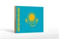 Produktbild: Holzschild Flagge Kasachstans 18x12 cm Flag of Kazakhstan Deko Schild