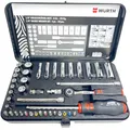 Produktbild: Würth Zebra 1/4 Zoll Steckschlüsselsatz 42tlg Ratschen Knarren Kasten B-Ware
