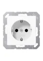 Produktbild: Jung A1520KIWW SCHUKO Steckdose, 16 A 250 V ~, integrierter erhöhter ...