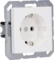 Produktbild: JUNG SCHUKO 16A 250V Steckdose mit Berührungsschutz - Alpinweiß (A 1520 KI WW)