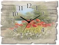 Produktbild: Artland Wanduhr Mohnwiese (wahlweise mit Quarz- oder Funkuhrwerk, lautlos ohne Tickgeräusche)