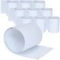 Produktbild: Jardinion Sichtschutzstreifen 10x 2,52m mit 6mm Rillen PVC Weiß