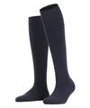 Produktbild: ESPRIT Damen Kniestrümpfe Basic Pure W Kh Baumwolle mit Komfortbund 1 Paar, Blau Navy Blue Melange 6490, 39-42