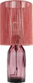 Produktbild: Kare Design Tischlampe Vecchio Pink, 42cm Höhe, Rot, Glas, Viskose, Stahl, Moderne Tischleuchte, Schlafzimmer, Büro, keine Leuchtmittel inklusive, 42x18x18 cm (HxBxT)