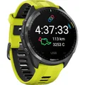 Produktbild: Garmin Forerunner 965 Quarz Smartwatch für Unisex, Schwarz/Gelb