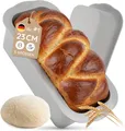 Produktbild: Brotbackform Silikon 23 cm – Rechteckige Kastenform, auch als Kuchenform 1400ml 