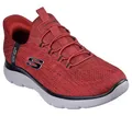 Produktbild: Skechers Herren Summits Key Pace Hands Free Slip-in Sneaker, Rot/Schwarz, 40 EU