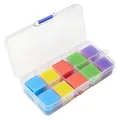 Produktbild: Diamond Painting Stift Kleber Ton 100pcs DIY Diamant Painting Wachs Malerei Klebeton Diamant Kunst Kleber Leim mit Aufbewahrungsbox