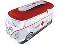 Produktbild: BRISA VW Collection - Volkswagen Neopren Universal-Schmink-Kosmetik-Kultur-Reise-Apotheke-Tasche-Mäppchen-Beutel T1 Bulli Bus (First Aid/Grau/Klein)
