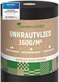 Produktbild: GardenGloss 50m2 Unkrautvlies Gartenvlies 150g/m2 Extra Stark Gegen Unkraut – Extrem Reissfest und Hohe UV-Stabilisierung – Unkrautfolie Wasserdurchlässig (50m x 1m, 1 Rolle)