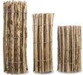 Produktbild: Kastanienzaun Staketenzaun aus Haselnuss in 26 Größen Höhen 50 cm - 150 cm Länge 5 / 10 Meter Zaun mit gut gespaltenen Stäben und sicheren Spitzen (Höhe: 90cm X Länge:1000cm, Lattenabstand: 7-8 cm)