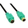 Produktbild: InLine  PS/2 Kabel ST/BU vergoldet 3m