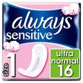Produktbild: Always Ultra Sensitive Normal Binden, Größe 1, 16 Stück