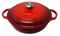 Produktbild: Le Creuset Gourmet-Profitopf rund 30 cm kirschrot, Emaille hell 21180300600430