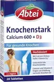 Produktbild: ABTEI Knochenstark Calcium 600+D3 Tabletten TF 28 St.