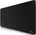 Produktbild: Rii XXL Mauspad Gaming, Mauspad 900x400cm, Mousepad Groß, Schreibtischunterlage, Gaming Mauspad Groß, Desk Mat, Spiele oder Büro, Schwarz