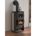 Produktbild: Kaminofen mit Backfach+Herdplatte Victoria Taro F schwarz – 9,51 kW