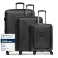Produktbild: REDOLZ Hartschalen Koffer-Set-3-teilig | S 55 cm Laptopfach + M 66 cm + L 77 cm | Dehnfalte erweiterbar | Ultra-leicht | 4-Rollen & TSA (Essentials 14)