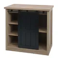 Produktbild: B-Ware Kommode MCW-K75, Schiebetüre 5 Staufächer, Holz-Optik 84x80x40cm, natur