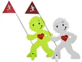 Produktbild: StreetBuddy Warnschild Warnfigur, Warnaufsteller, Warnschild für Kindersicherheit, (2 St)