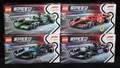 Produktbild: LEGO® Speed Champions F1® 4-er SET Rennwagen 77242 - 77247 - 77248 - 77249