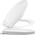 Produktbild: Retoo Toilettendeckel mit Absenkautomatik Antibakteriell Oval Klodeckel Klobrille WC Sitz Toilettensitz einfache Montage & Reinigung Deckel Premium Toilet Seat Quick-Release-Funktion Weiß