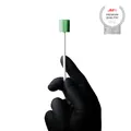 Produktbild: Mundpflegestäbchen mit PU Schwamm, 250 Stück, 100 mm, Geschmack neutral, Kopf grün, Top-Comfort: Polypropylen Mundpflegestächen einzeln hygienisch verpackt zur Mundhygiene