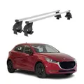 Produktbild: Menabo Dachträger Grundtäger für Mazda 2 2014-2020 50kg Stahl Silber 2 tlg