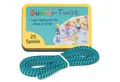Produktbild: GLÜCKSWOLKE Hüpfspielzeug Gummitwist + Buch mit 25 Spiele I Outdoor Spielzeug draußen, (Hüpfgummi, Gartenspiele), für Kinder ab 6, 7, 8, 9, 10 Jahre I Gummi Twist für Junge & Mädchen