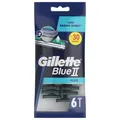 Produktbild: 48 Stück Gillette Blue II Plus Einwegrasierer  ( 8x6er Beutel )