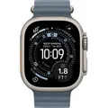 Produktbild: Watch Ultra 3, Smartwatch titan, 49 mm, Ocean Armband maritimblau, Titangehäuse, Cellular