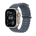 Produktbild: Apple Watch Ultra 3 Titanium Cellular 49mm Natur (Ocean Armband maritimblau) (MEWH4QF/A)