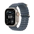 Produktbild: Apple Watch Ultra 3 Ocean Maritimblau MEWH4QF/A 49mm Titangehäuse Natur