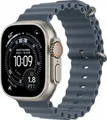 Produktbild: Apple Watch Ultra 3 GPS + Cellular 49mm Natural Titanium mit Ocean-Armband maritimblau