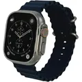 Produktbild:  neuwertig - Apple Watch Ultra 3 - 49 mm - Titan Schwarz - Oceanband - Flourelastomer - Marit...