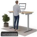 Produktbild: Ergotopia Schreibtisch Desktopia One (elektrisch höhenverstellbarer Schreibtisch) beige 138 cm