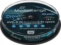 Produktbild: DVD+R MediaRange 8.5GB 10pcs Spindel DL Injekt Full Surface