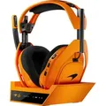 Produktbild: Logitech G Astro A50 X McLaren Racing Edition RF kabelloses plattformübergreifendes Gaming-Headset mit Bluetooth und HD-Pass-Through - Schwarz/Orange