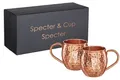 Produktbild: Specter Kupferbecher Moscow Mule 2er Set 500ml, 100% reines Kupfer, Cocktailbecher