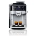 Produktbild: Siemens Kaffeevollautomat EQ6 plus s300, Milchsystem, 11 Getränke, automatische Reinigung des Milchsystems, Keramikmahlwerk, großes Touchdisplay, Silber, TE653501DE