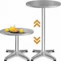 Produktbild: DeubaXXL DE Stehtisch Ø60cm Alu höhenverstellbar Silber 100591