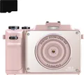 Produktbild: INF Digitalkamera 4K/48 MP/18-facher Digitalzoom/Autofokus/Dual-Kamera 32 GB Speicherkarte Rosa