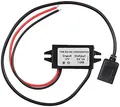 Produktbild: revolt USB Wandler: DC/DC-Spannungswandler für 12/24 V zu 5 V, 3 A, IP67, USB-A-Buchse (DCDC-Wandler, DC-DC-Abwärtswandlermodul, Roller)