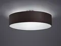 Produktbild: TRIO Design Deckenleuchte rund Ø 50cm Stoff Schirm schwarz E27 - Wohnraumleuchte