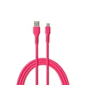 Produktbild: FOREVER Colorum USB auf USB C Kabel 60W Magenta - 1,8m Ladekabel USB C USB A für Laden und Datensynchronisation 2.0 480 Mbps - Schnellladekabel USB C auf USB A für Smartphones Tablets und Laptops