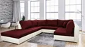 Produktbild: Fun Möbel Wohnlandschaft Sofa U-Form ANDRO, Inkl. Schlaffunktion, Bettkasten und Hocker, inkl. 2 Zierkissen und 7 Rückenkissen