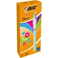 Produktbild: Kugelschreiber-Set Bic Fun 12 Stücke Bunt