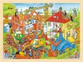 Produktbild: Einlegepuzzle Baustelle | 40 x 30 x 0,8 cm, Holz, 96 Teile, per Stück | Spiel