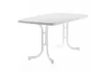Produktbild: sieger Gartentisch Boulevard-Klapptisch, 150x90x72 cm, weiß Stahrohrgestell, Mecalit-Pro-