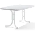 Produktbild: SIEGER Tisch 153/W 150 x 90 cm weiß Gestell aus Stahl in weiß, Tischplatte au...